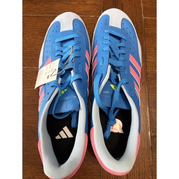 ADIDAS Men’s VELOSAMBA LEATHER CYCLING BRIGHT BLUE PULSE MAGENTA SIZE 12 NWOB - Picture 2 of 5